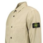 Stone Island Panama Cotton Overshirt in Desert Beige
