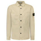 Stone Island Panama Cotton Overshirt in Desert Beige
