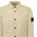 Stone Island Panama Cotton Overshirt in Desert Beige