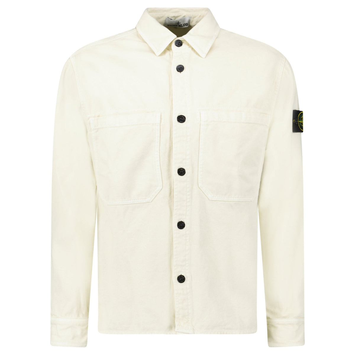 Stone Island Panama Cotton Overshirt in Ivory