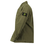 Stone Island Panama Cotton Overshirt in Military Green
