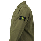 Stone Island Panama Cotton Overshirt in Military Green
