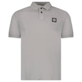 Stone Island Patch Polo T-Shirt Slim Fit Grey