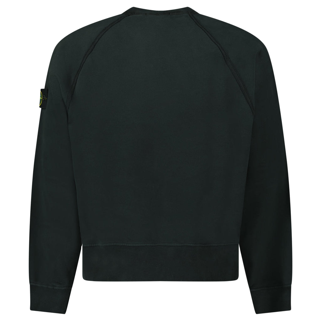 Stone Island Relaxed Fit Crewneck Sweatshirt Black