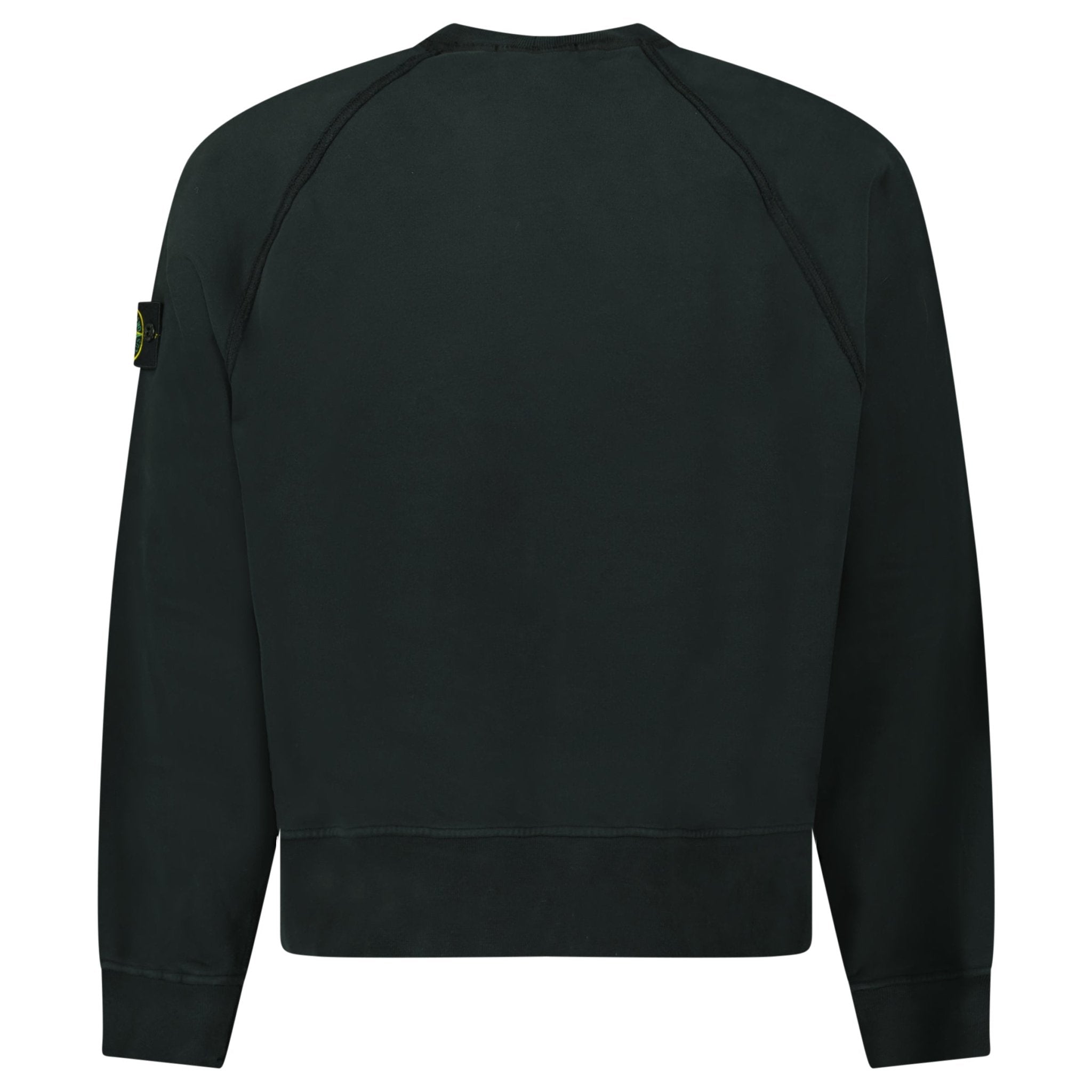Stone Island Relaxed Fit Crewneck Sweatshirt Black