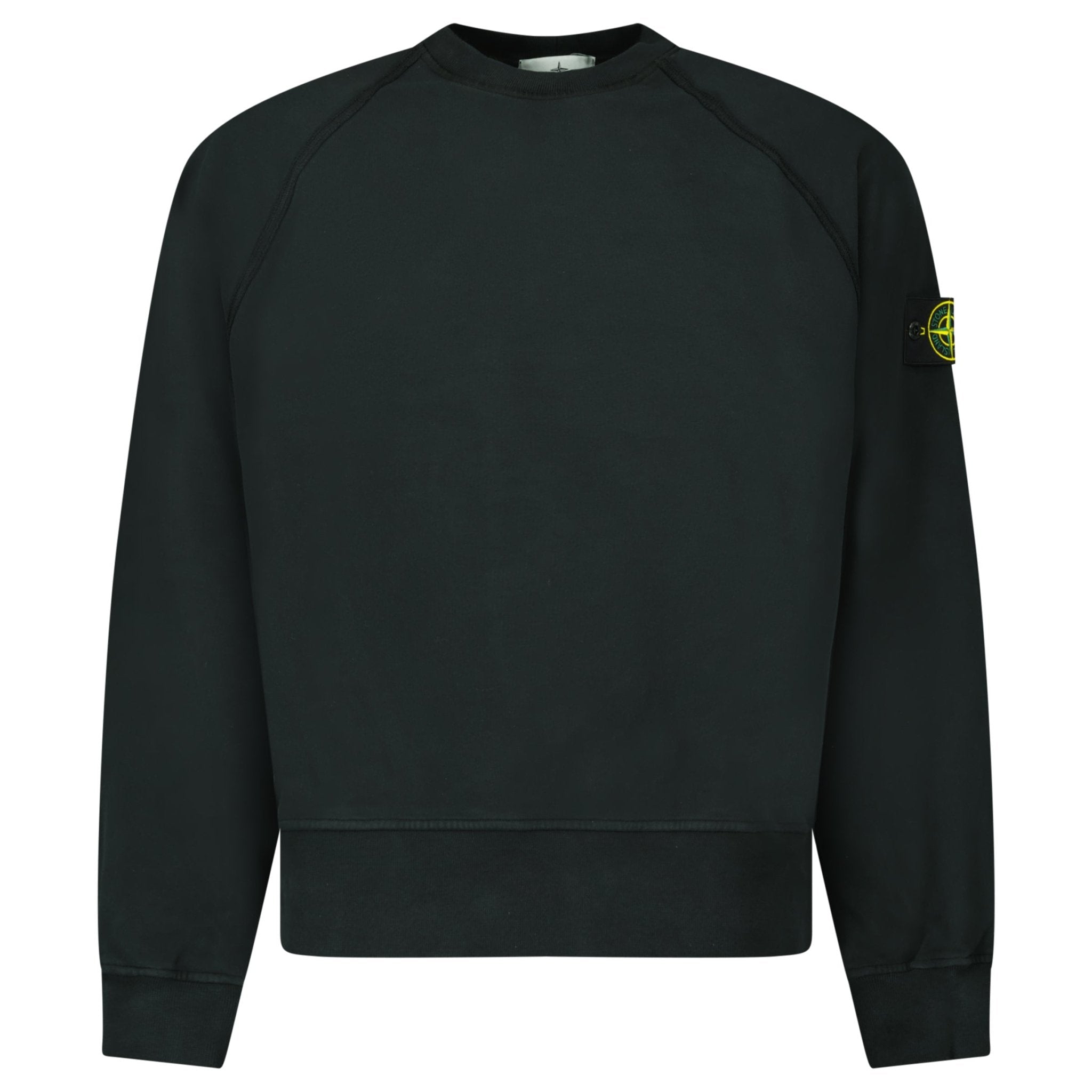 Stone Island Relaxed Fit Crewneck Sweatshirt Black