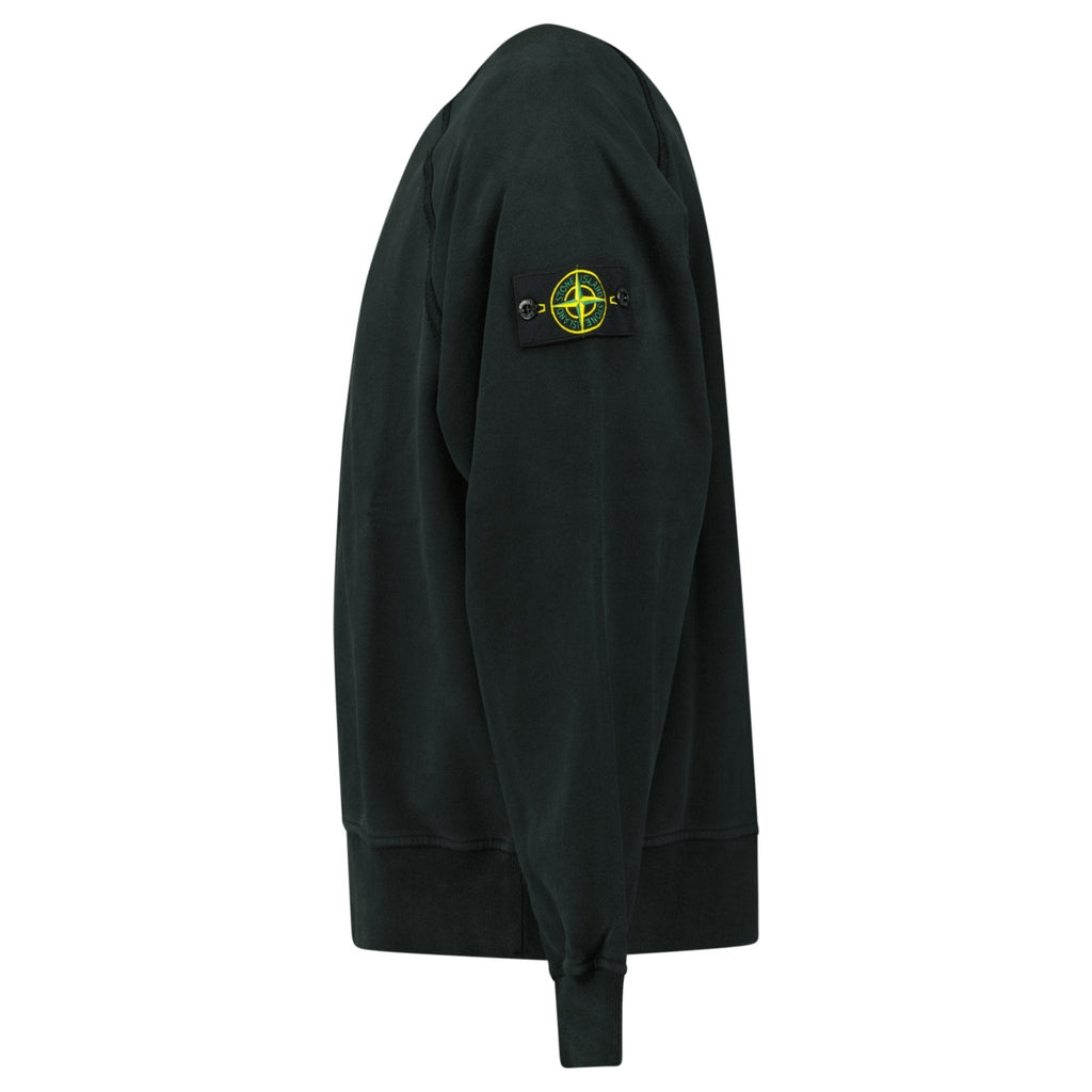 Stone Island Relaxed Fit Crewneck Sweatshirt Black