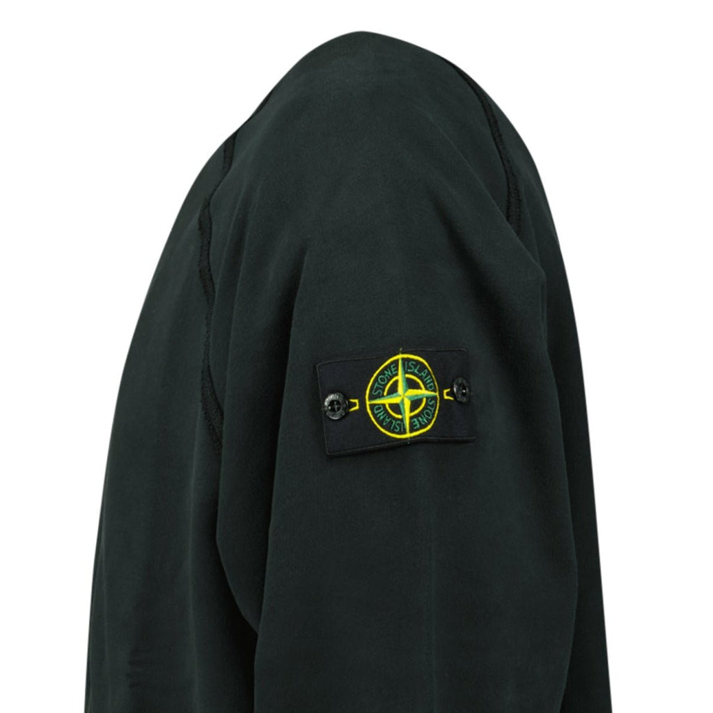 Stone Island Relaxed Fit Crewneck Sweatshirt Black