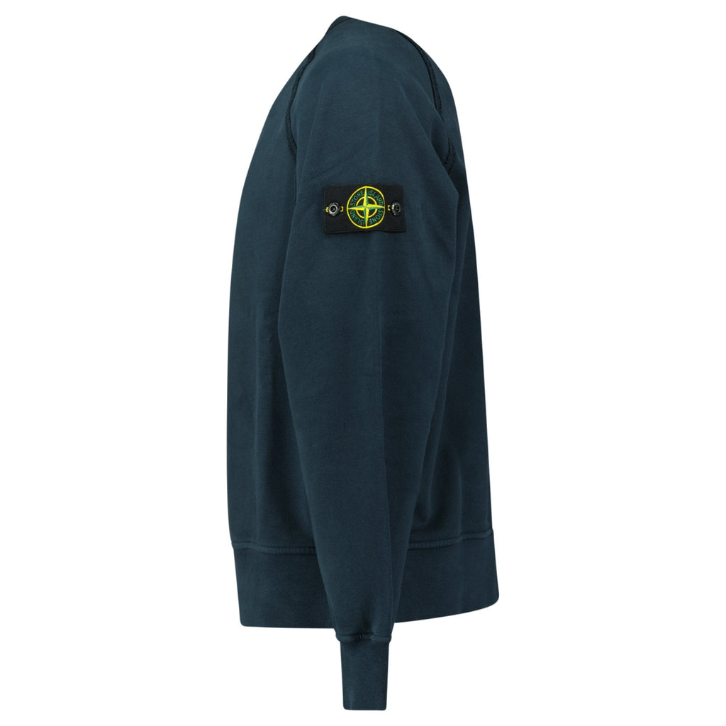 Stone Island Relaxed Fit Crewneck Sweatshirt Navy