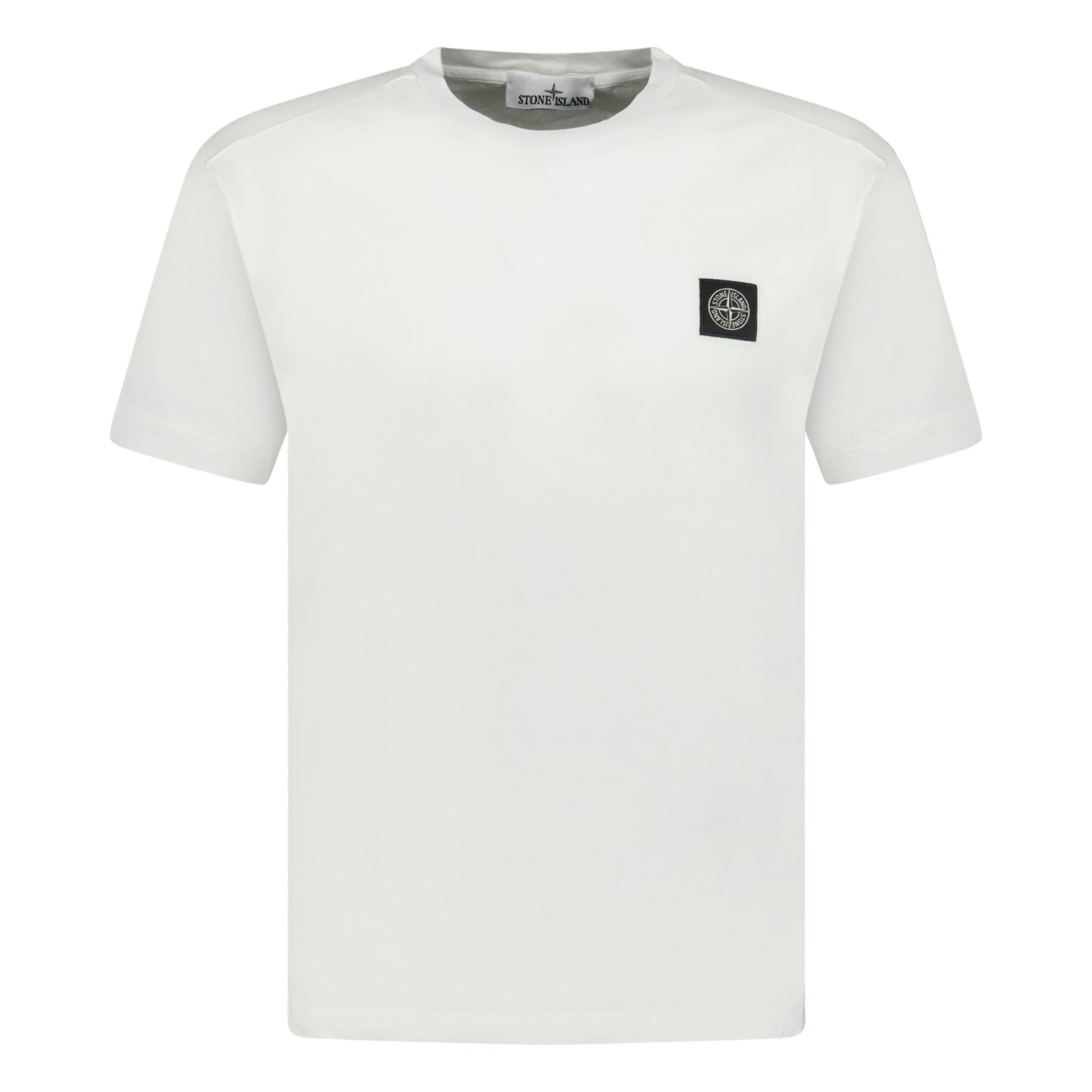 Stone Island Slim-Fit Short-Sleeve T-Shirt With Compass Patch White
