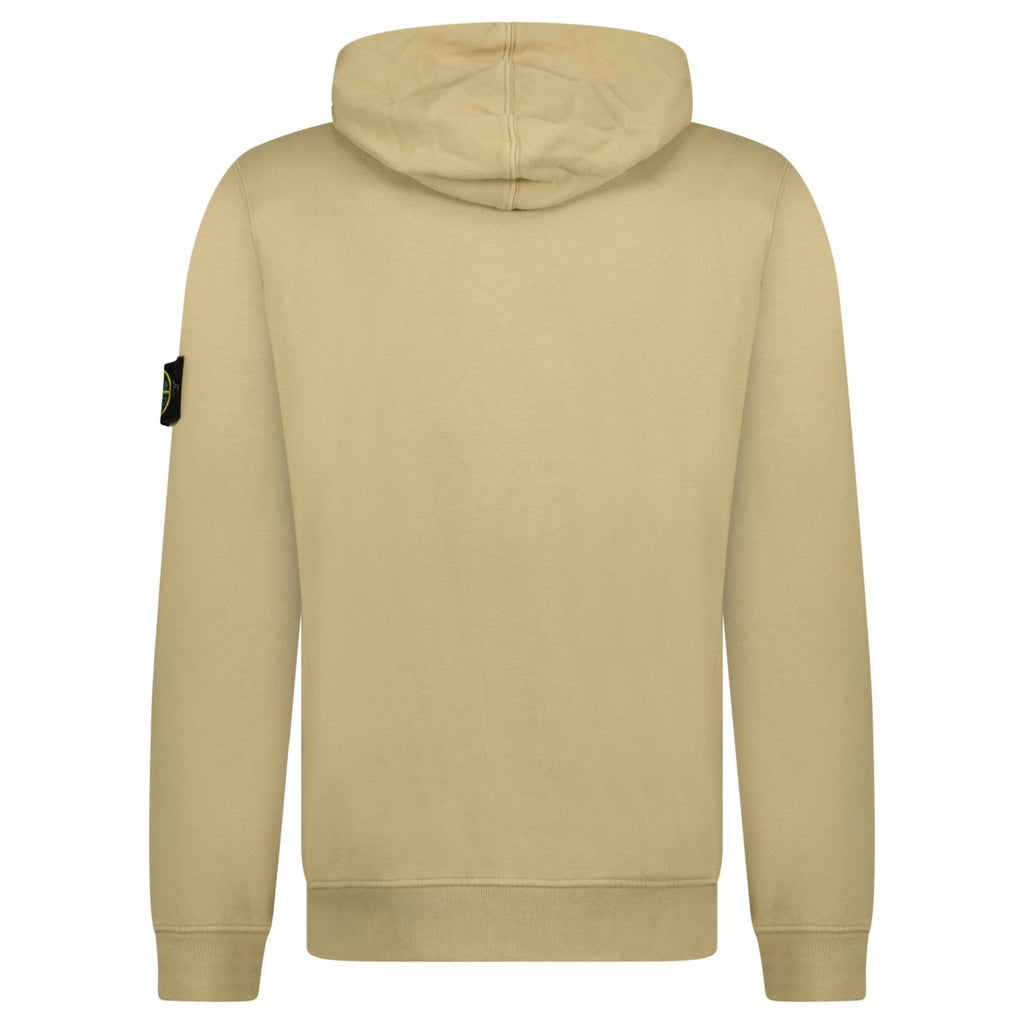 Stone Island Zip Hooded Sweatshirt Biscuit