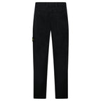 Stone Island’s Broken Twill ‘Old’ Effect Cargo Pants in Black