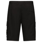 Stone Island Stretch Cotton Tela ‘Paracadute’ Cargo Bermuda Shorts in Black