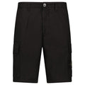 Stone Island Stretch Cotton Tela ‘Paracadute’ Cargo Bermuda Shorts in Black