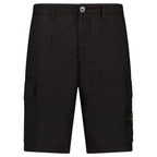 Stone Island Stretch Cotton Tela ‘Paracadute’ Cargo Bermuda Shorts in Black