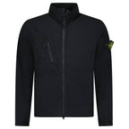 Stone Island Stretch Nylon Tech Fleece Jacket in Black