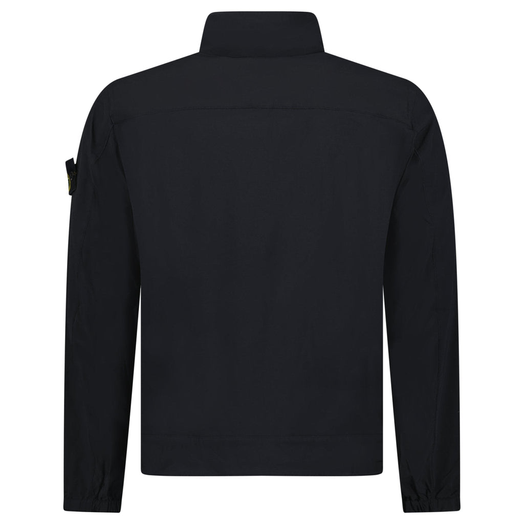 Stone Island Stretch Nylon Tech Fleece Jacket in Black