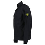 Stone Island Stretch Nylon Tech Fleece Jacket in Black