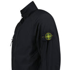 Stone Island Stretch Nylon Tech Fleece Jacket in Black
