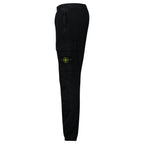 Stone Island Stretch 'Old' Effect Cargo Trousers Black