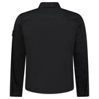 Stone Island Stretch Organic Cotton Satin Overshirt in Black