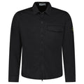 Stone Island Stretch Organic Cotton Satin Overshirt in Black