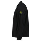 Stone Island Stretch Organic Cotton Twill Overshirt in Black