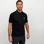 Stone Island Stripe Collar Polo T-Shirt Slim Fit Black