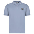 Stone Island Stripe Collar Polo T-Shirt Slim Fit Military Avio Blue
