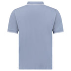 Stone Island Stripe Collar Polo T-Shirt Slim Fit Military Avio Blue