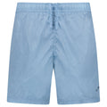 Stone Island Water Reactive Faded Camo Nylon Swim Shorts in Dust Blue