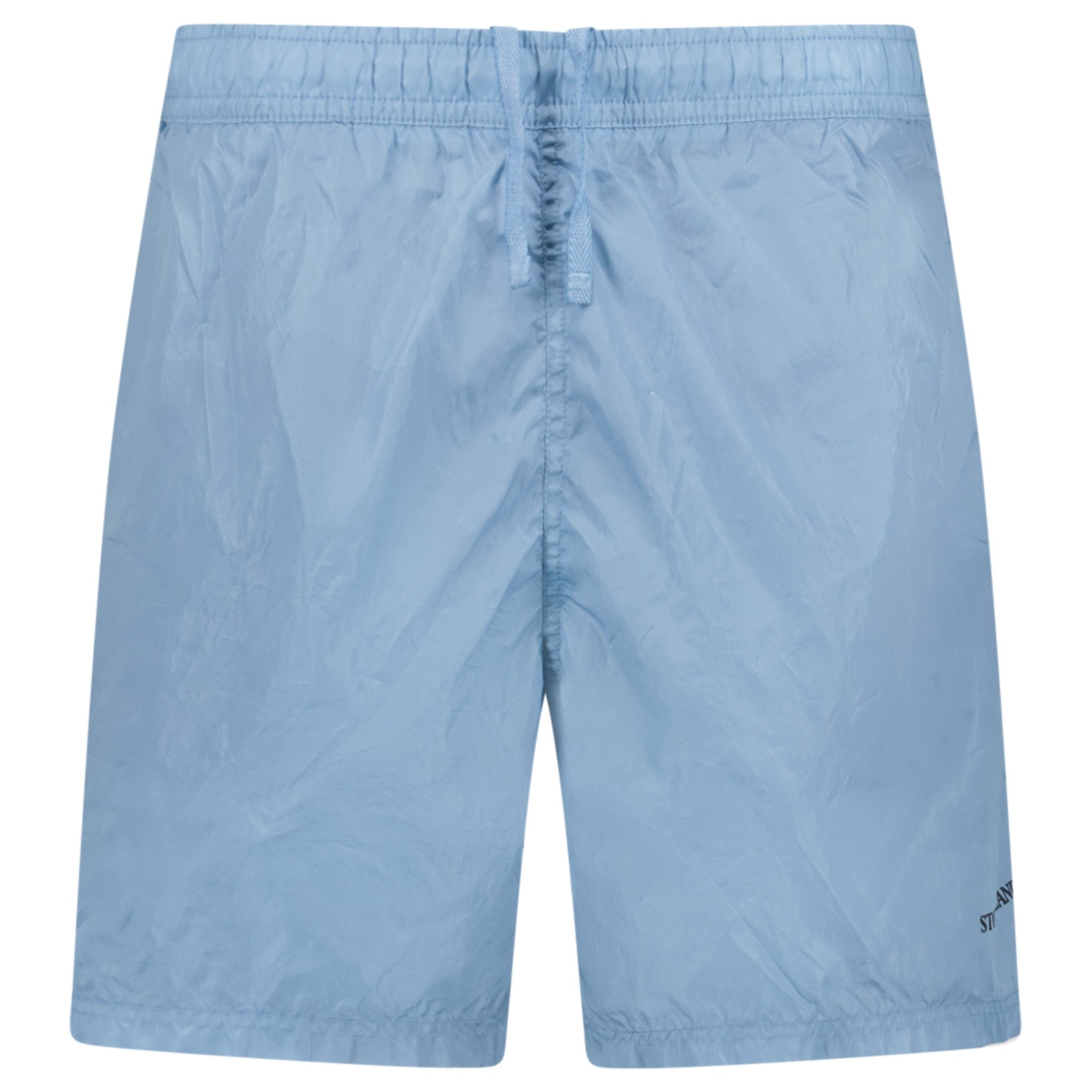 Stone Island Water Reactive Faded Camo Nylon Swim Shorts in Dust Blue