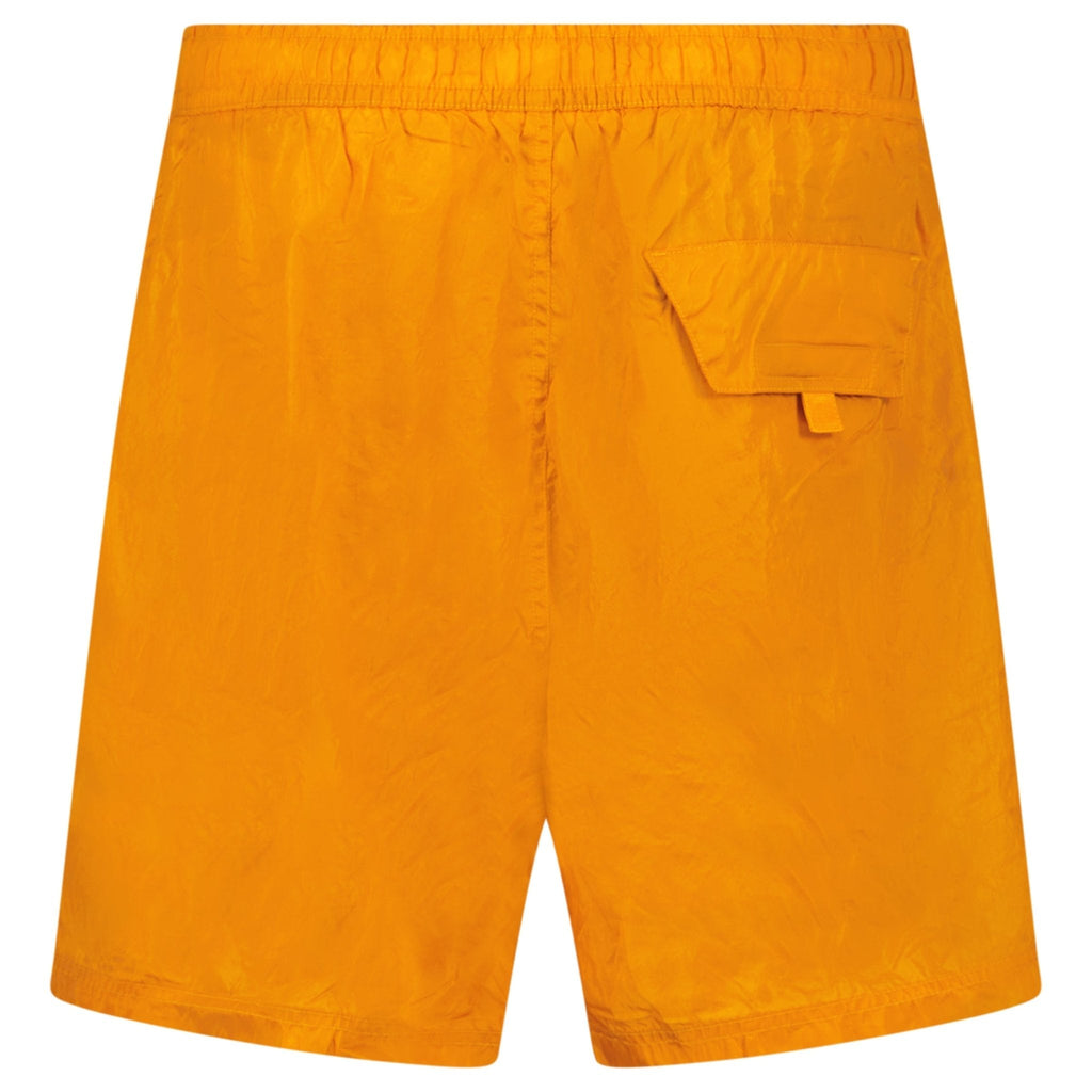 Stone Island Water Reactive Faded Camo Nylon Swim Shorts in Orange
