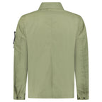Stone Island Waxed Pigment Cotton Tela Jacket in Military Green