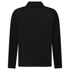 Stone Island Zip Panama Cotton Overshirt in Black